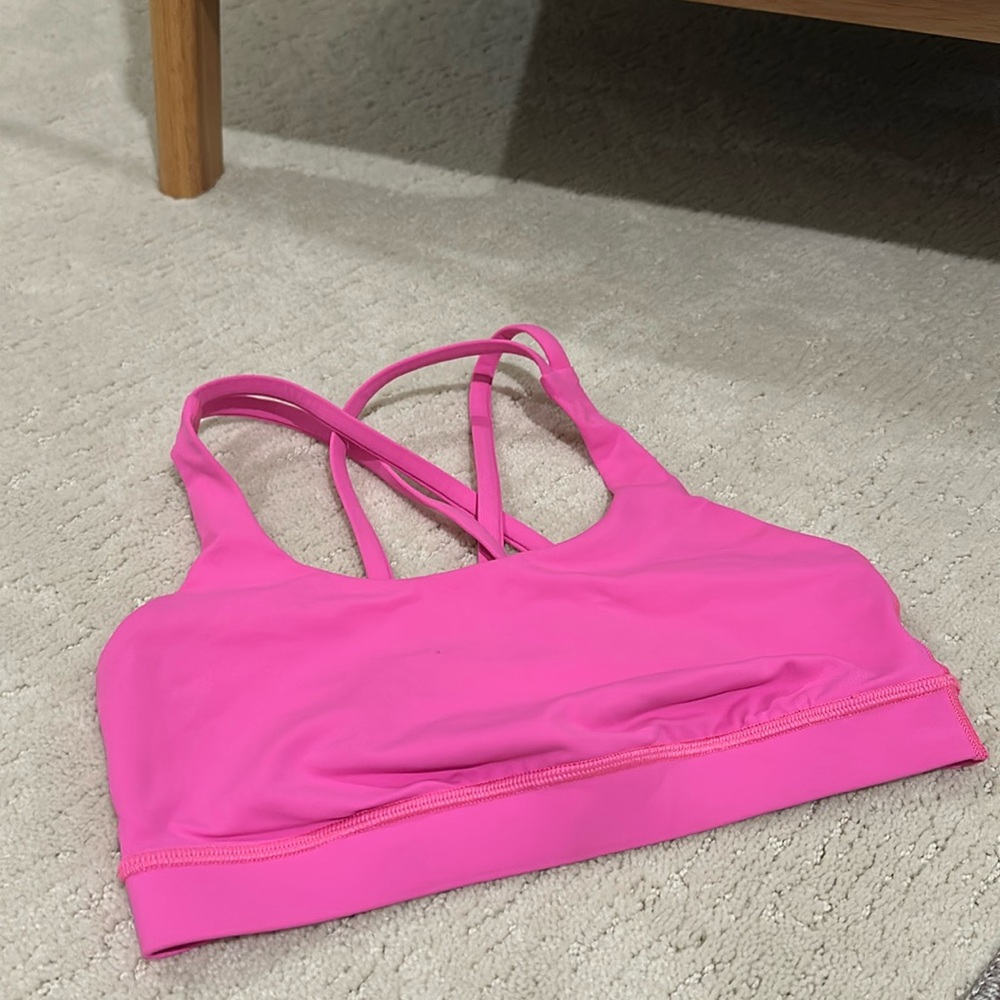 Hot Pink Lululemon Sports Bra